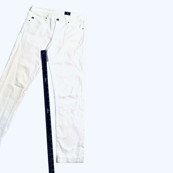 Adriano Goldschmied White Women’s Jeans The Prima Roll up Skinny Ankle Size 25R - Picture 6 of 9